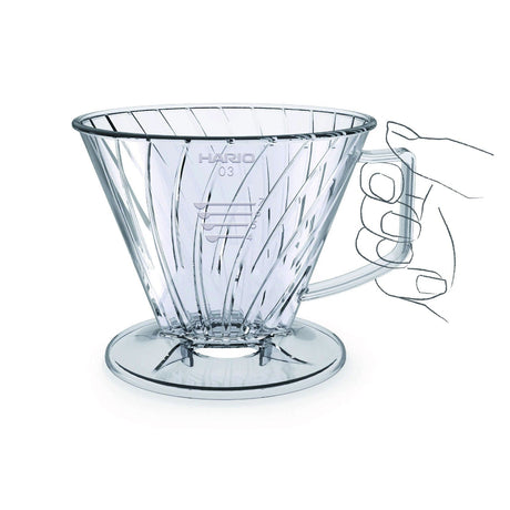 Hario -  Trapezoid Pegasus Dripper for 4-7 Cups 03 (Clear) HR1001 CherryAffairs