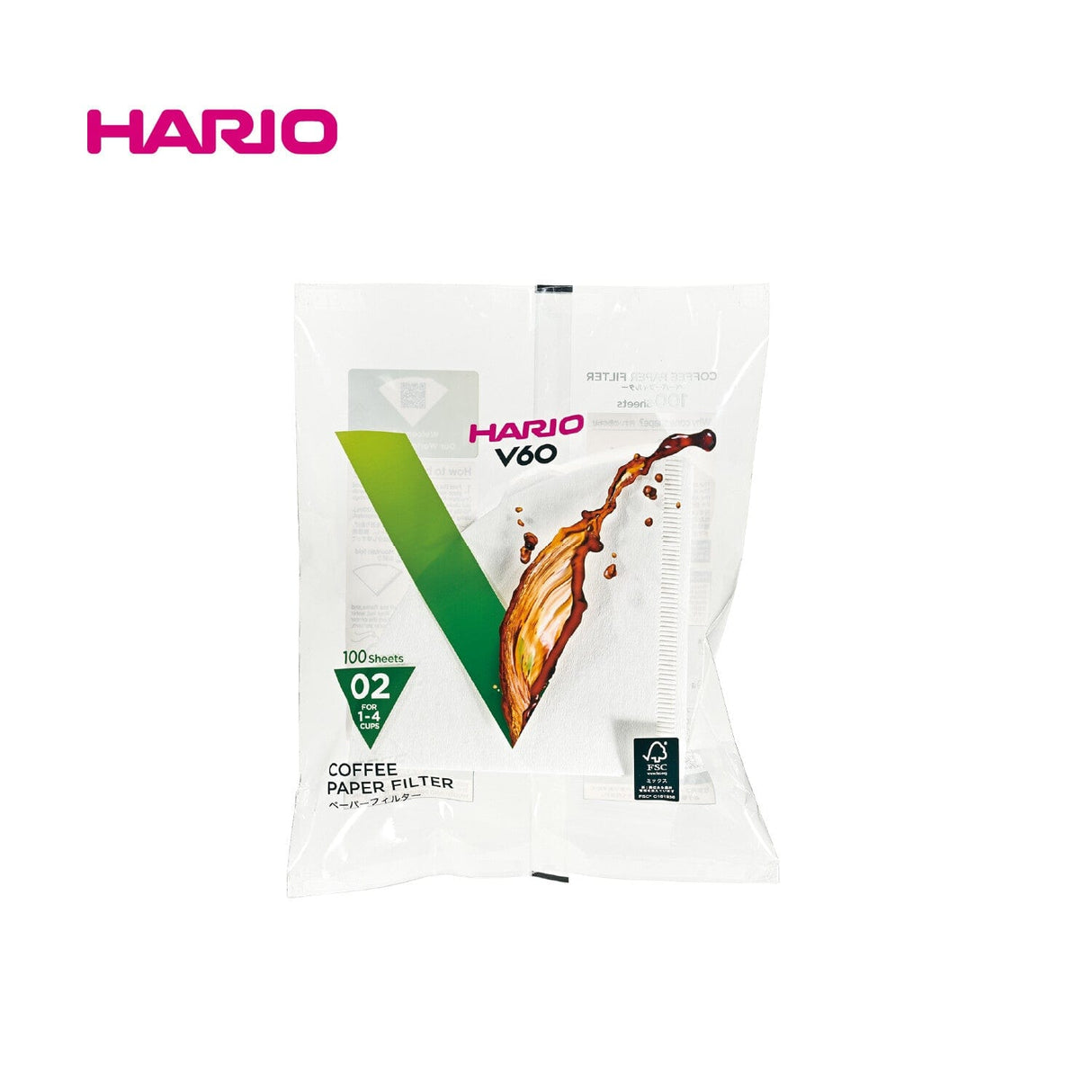 Hario - V60 Coffee Paper Filter 100 pieces HR1013 CherryAffairs