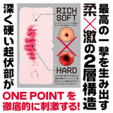 Hato Pura - OnePoint Dual Density Targeted Texture Masturbator HTP1028 CherryAffairs