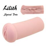 Tomax - Masturbator Lelaki Bertekstur Lilith Spiral Dots Onahole (Beige)