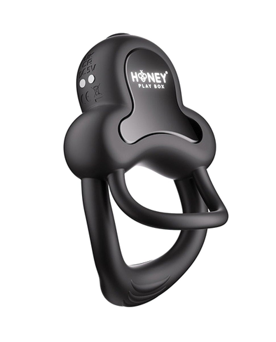 Honey Play Box - Anello App-Controlled Rechargeable Vibrating Cock Ring (Black) OT1309 CherryAffairs