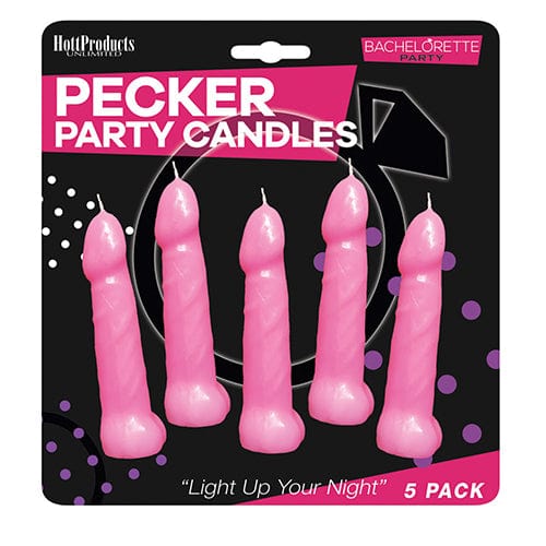 Hott Products - Bachelorette Party Pecker Party Candles Pack of 5 (Pink) OT1215 CherryAffairs