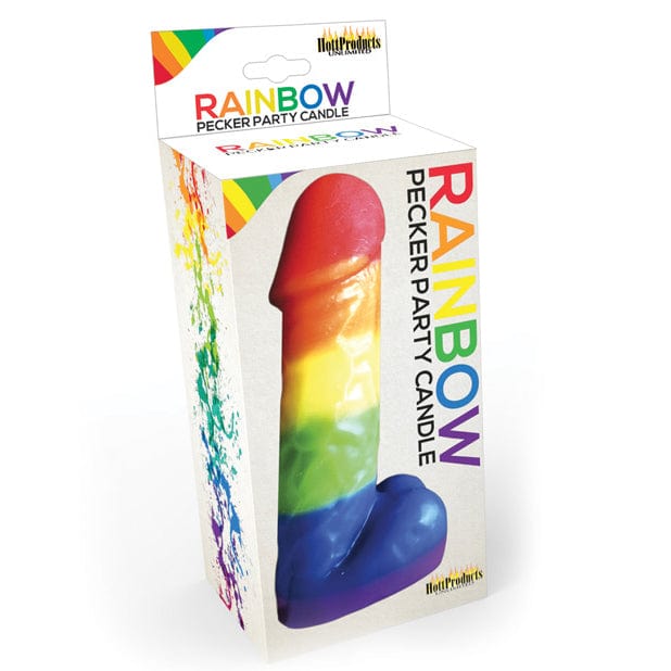Hott Products - Rainbow Pecker Party Candle (Multi Colour) OT1216 CherryAffairs