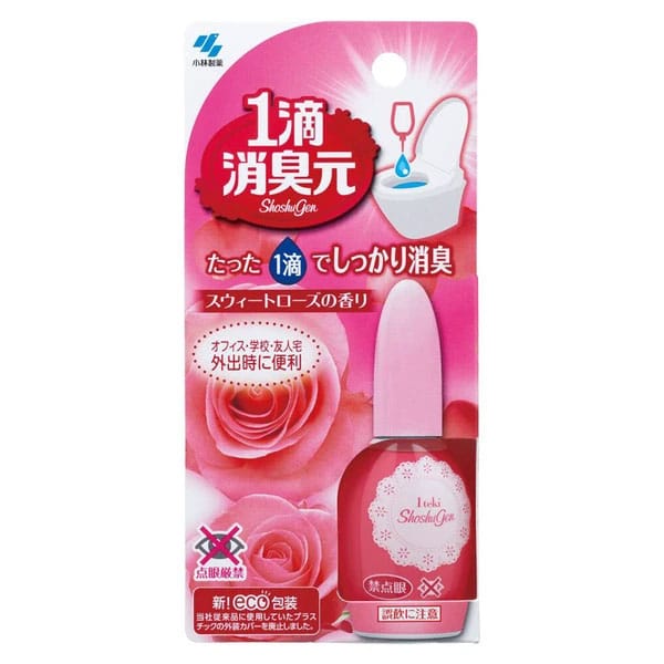 Kobayashi Pharmaceutical - One Drop Sweet Rose Toilet Deodorizer 20ml (Red) OT1302 CherryAffairs