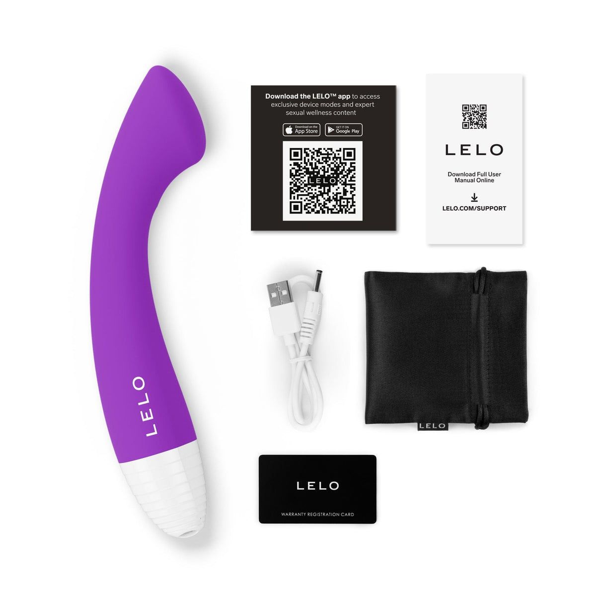 LELO - Originals MOKA App-Controlled G Spot Vibrator (Purple) LL1276 CherryAffairs