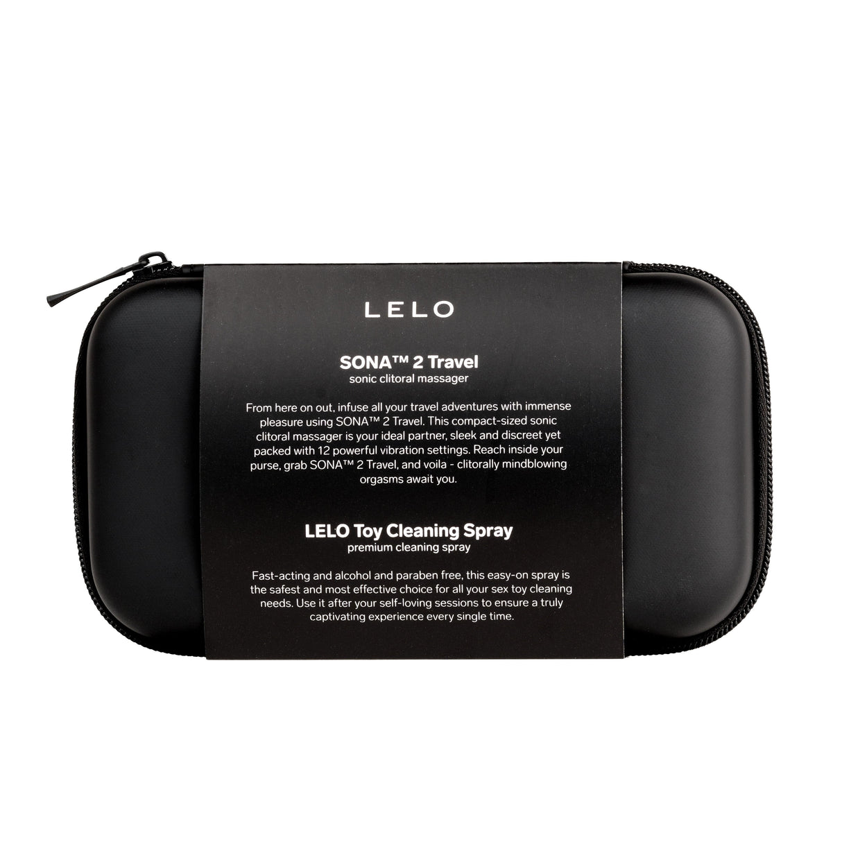 LELO - Pleasure On The Go Kit A Sona 2 Sonic Clitoral Massager with Toy Cleaner CherryAffairs