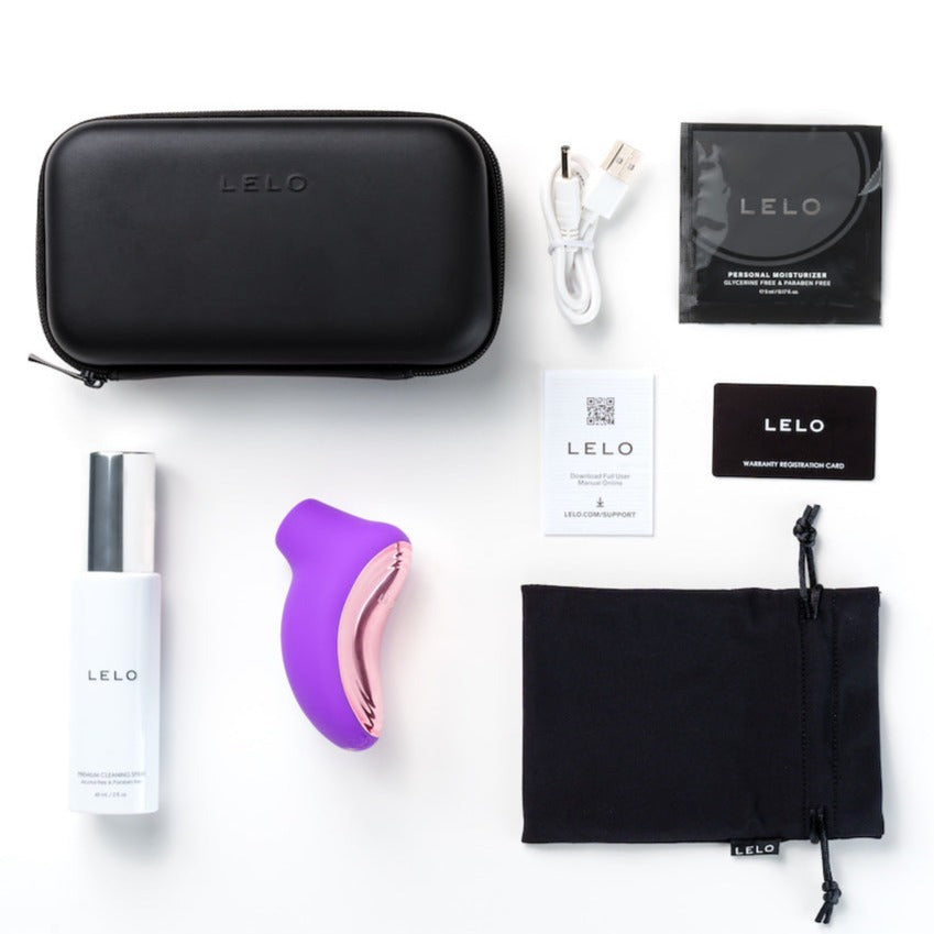 LELO - Pleasure On The Go Kit A Sona 2 Sonic Clitoral Massager with Toy Cleaner LL1224 CherryAffairs