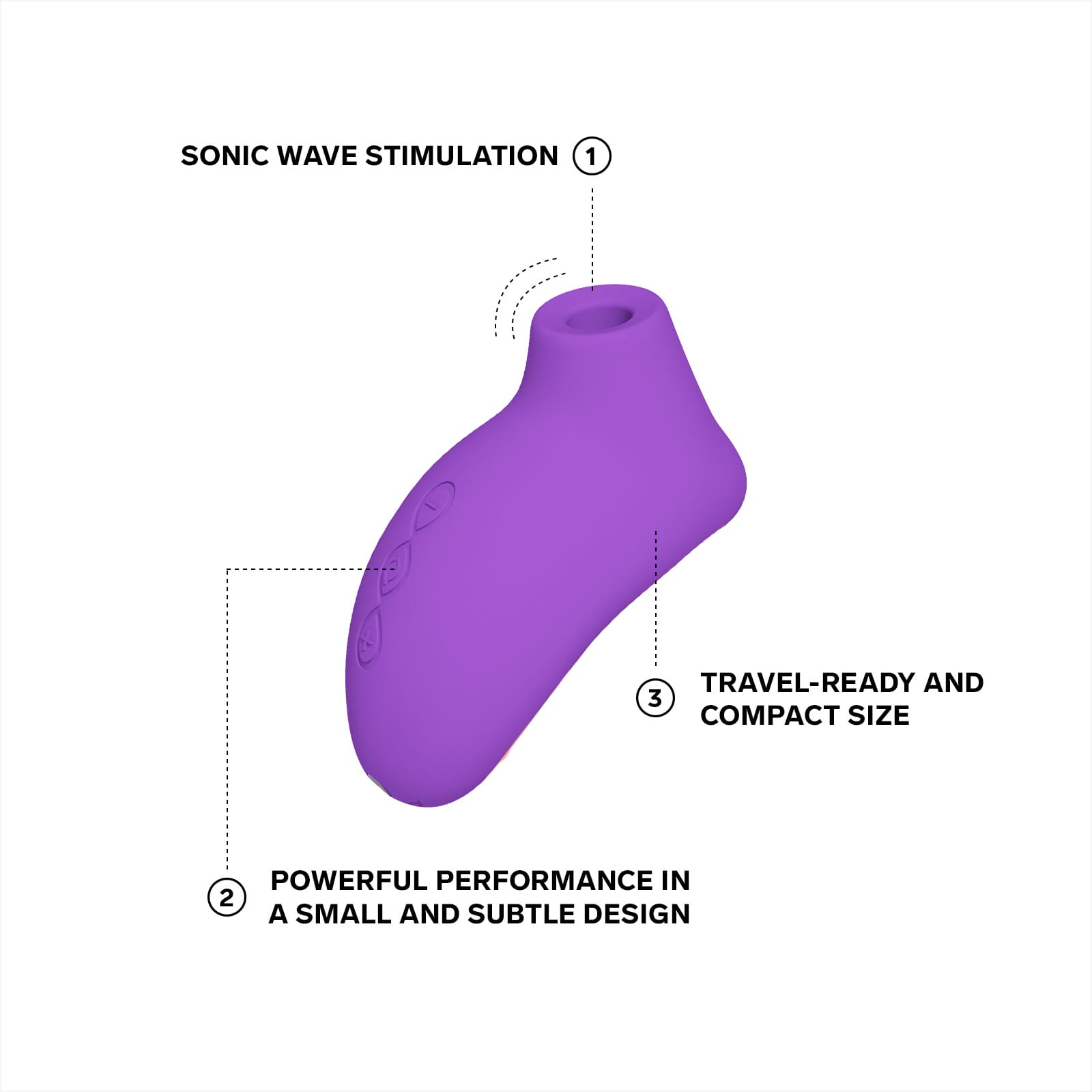 LELO SONA 2 Travel compact size and sonic wave stimulation