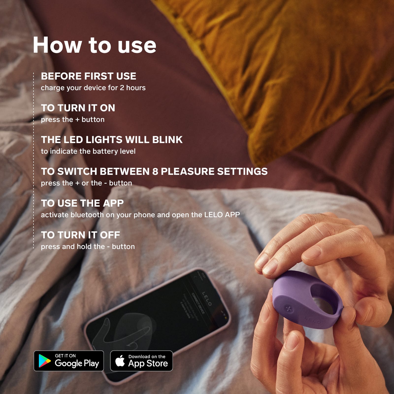 LELO TOR 3 product and app control guide