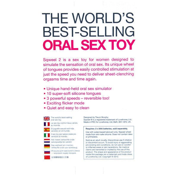 Lovehoney - Sqweel 2 Oral Sex Toy Clit Massager CherryAffairs