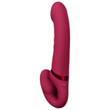 Lovense - Lapis App-Controlled Dual Ended Vibrating Strapless Strap On (Red) LOS1048 CherryAffairs