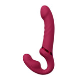 Lovense - Lapis App-Controlled Dual Ended Vibrating Strapless Strap On (Red) LOS1048 CherryAffairs