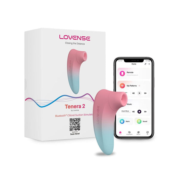 Lovense - Tenera 2 应用程序控制的阴蒂空气刺激器（粉色/蓝色）