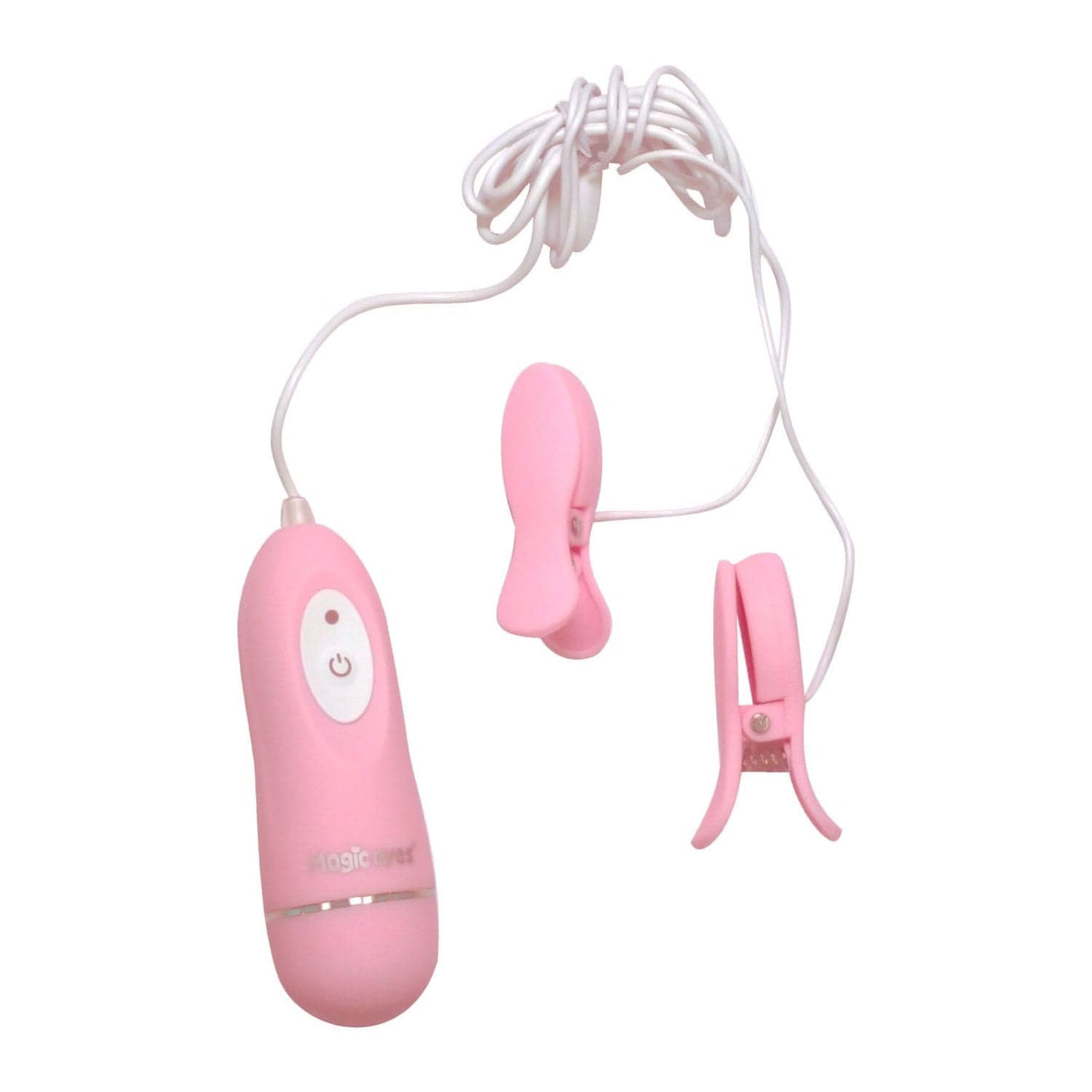 Magic Eyes - Love Pincher Remote Control Vibrating Nipple Clamps (Pink)    Nipple Clamps (Vibration) Non Rechargeable
