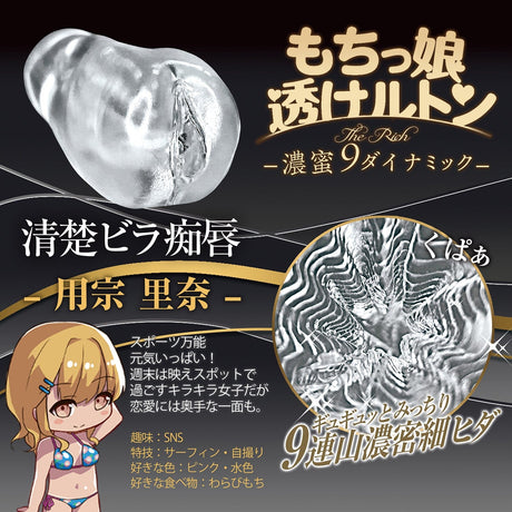 Magic Eyes - Mochikko Sheer Luton Rich Dark Honey 9 Dynamic Onahole (Clear) MG1110 CherryAffairs