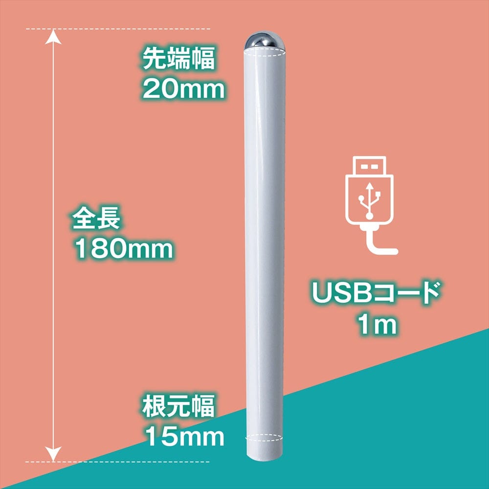 Magic Eyes - Ona Hot Stick USB Onahole Warmer (White) MG1138 CherryAffairs