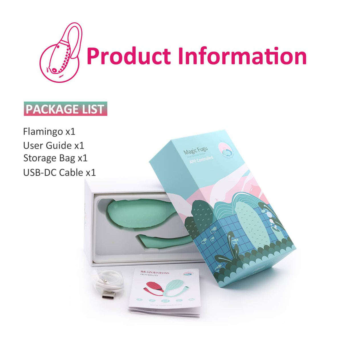 Magic Motion - Fugu App-Controlled Egg Vibrator    Wireless Remote Control Egg (Vibration) Rechargeable