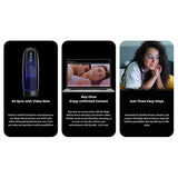 Magic Motion - Xone App-Controlled Interactive Stroker Masturbator (Blue) MGM1019 CherryAffairs