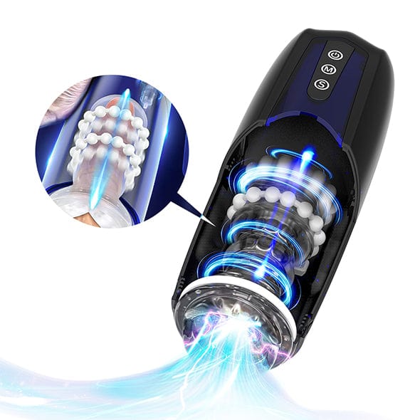 Magic Motion - Xone App-Controlled Interactive Stroker Masturbator (Blue) MGM1019 CherryAffairs