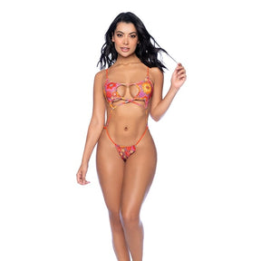 Mapale - Blushing Bloom Strappy Sling Lingerie Set (Multi color) MAP1026 CherryAffairs