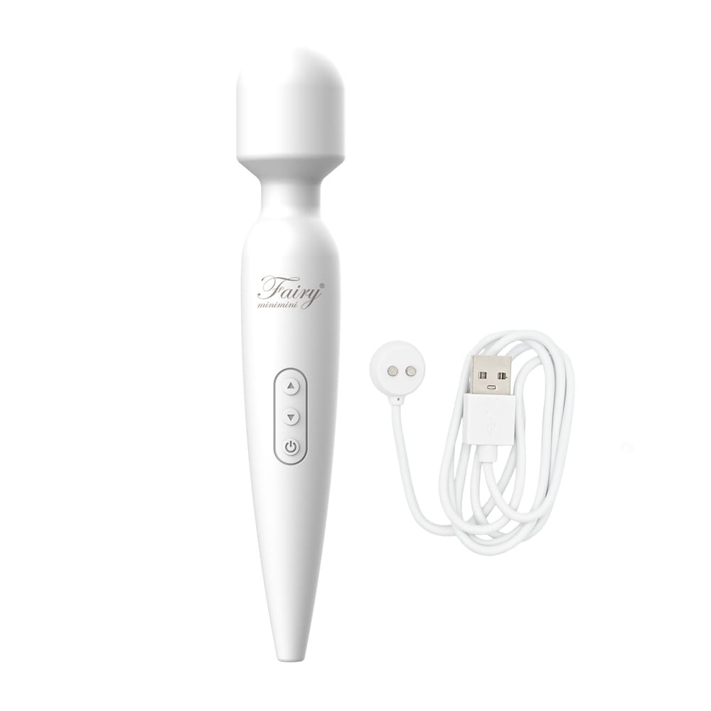 Media Craft - Fairy Mini Mini Cordless Wand Massager (White) OT1276 CherryAffairs