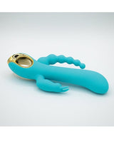 Natalie's Toy Box - Mighty Magic 3-in-1 Rabbit & Anal Beads Vibrator (Blue) NTB1001 CherryAffairs