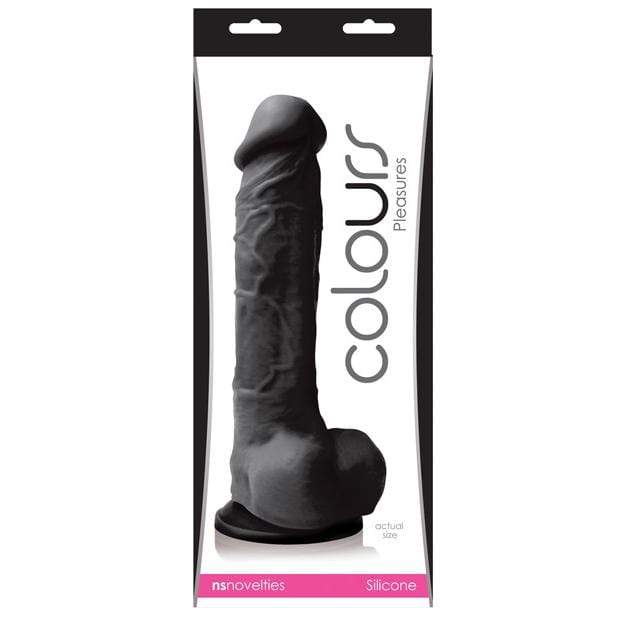 NS Novelties - Colours Pleasures Silicone Suction Cup Realistic Dildo with Balls    Realistic Dildo with suction cup (Non Vibration)