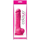 NS Novelties - Colours Pleasures Silicone Suction Cup Realistic Dildo with Balls CherryAffairs