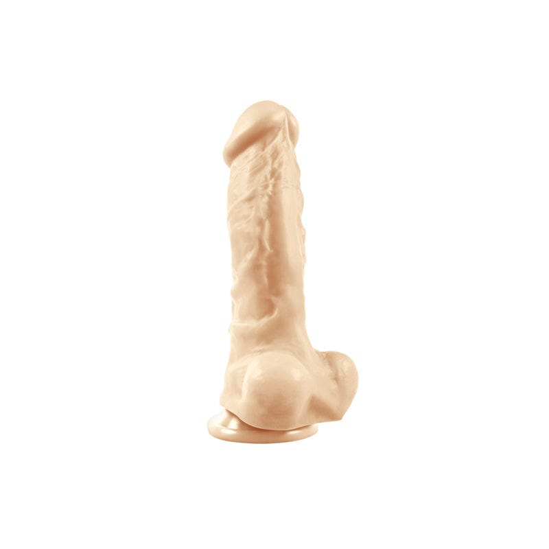 NS Novelties - Colours Pleasures Thick Silicone Suction Cup Realistic Dildo with Balls  Beige 657447095672 Realistic Dildo with suction cup (Non Vibration)