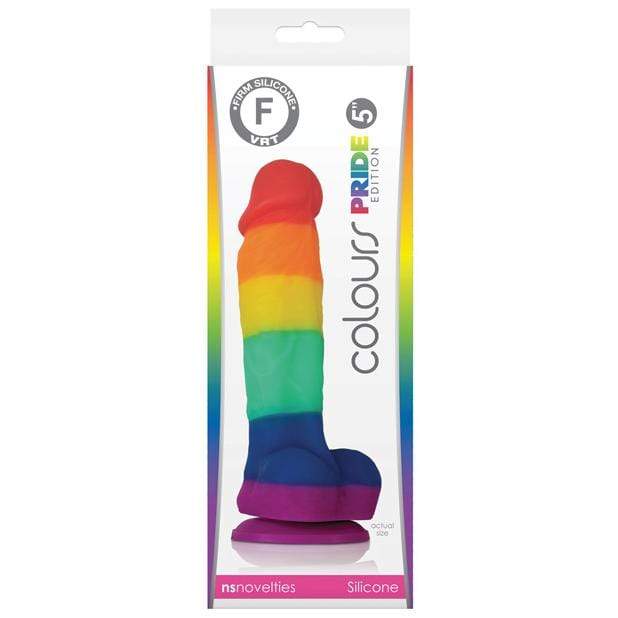 NS Novelties - Colours Pride Edition Suction Cup Silicone Realistic Dildo with Balls    Realistic Dildo with suction cup (Non Vibration)