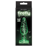 NS Novelties - Firefly Glow In The Dark Glass Tapered Anal Plug  Clear 657447101793 Glass Anal Plug (Non Vibration)