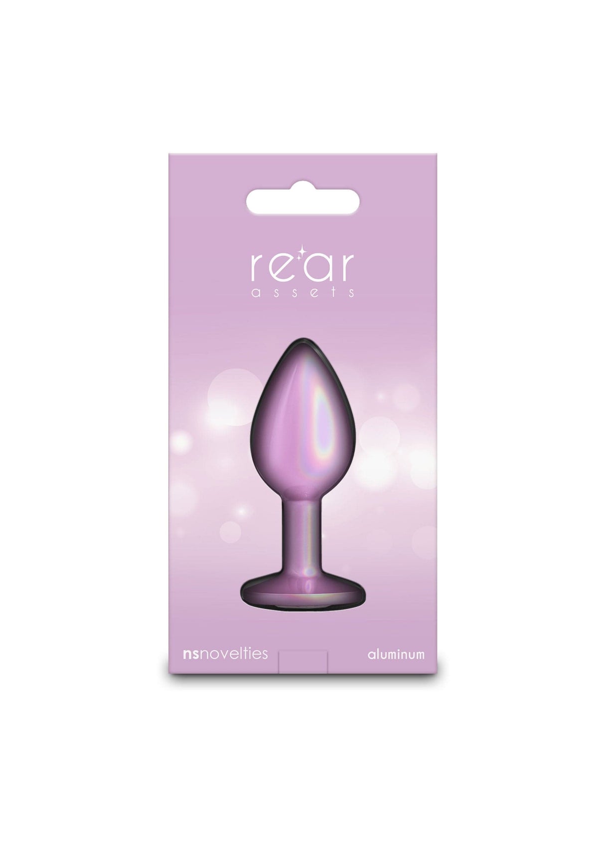 NS Novelties - Rear Asset Small Iridescent Aluminium Anal Plug (Pink) NS1173 CherryAffairs