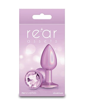 NS Novelties - Rear Asset Small Iridescent Aluminium Anal Plug (Pink) NS1173 CherryAffairs