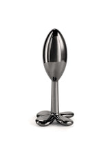 NS Novelties - Rear Assets Clover Aluminium Anal Plug (Gunmetal) NS1174 CherryAffairs