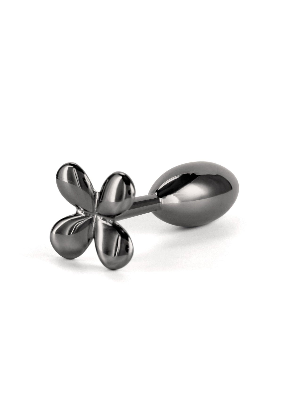 NS Novelties - Rear Assets Clover Aluminium Anal Plug (Gunmetal) NS1174 CherryAffairs