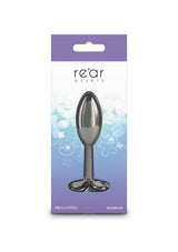 NS Novelties - Rear Assets Clover Aluminium Anal Plug (Gunmetal) NS1174 CherryAffairs