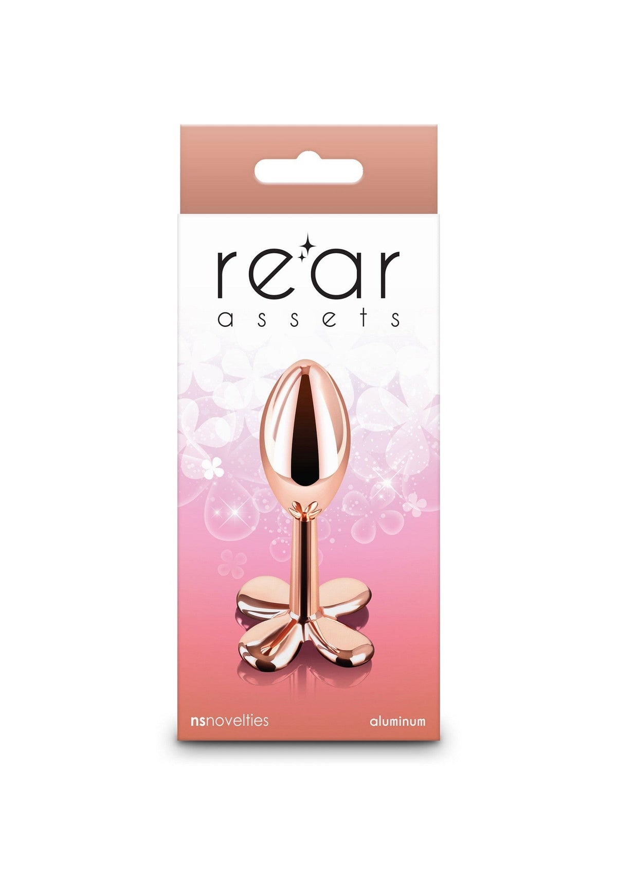 NS Novelties - Rear Assets Clover Aluminium Anal Plug (Gunmetal) NS1174 CherryAffairs
