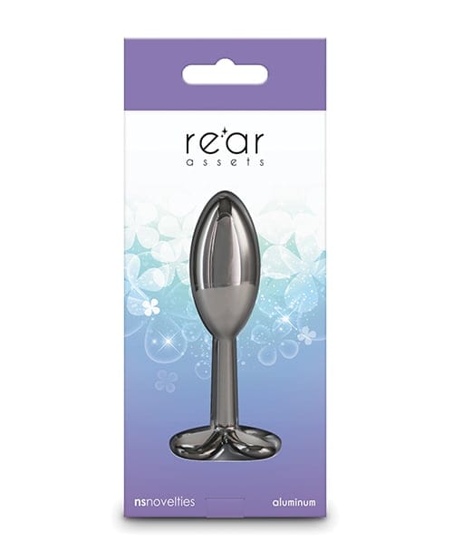 NS Novelties - Rear Assets Clover Aluminium Anal Plug (Gunmetal) NS1174 CherryAffairs