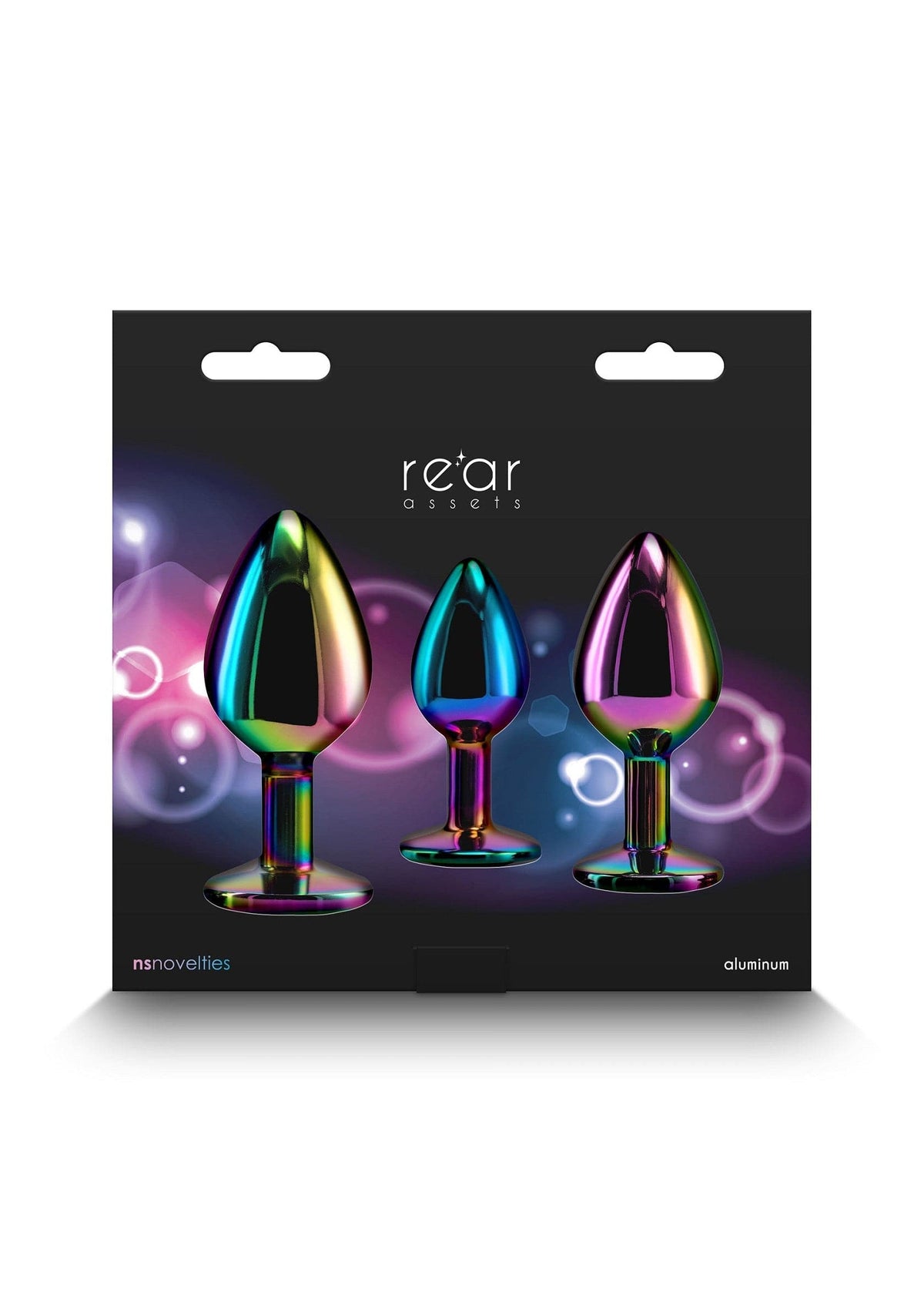 NS Novelties - Rear Assets Rainbow Gem Aluminium Anal Trainer Kit NS1176 CherryAffairs