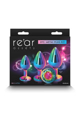 NS Novelties - Rear Assets Rainbow Gem Aluminium Anal Trainer Kit NS1176 CherryAffairs