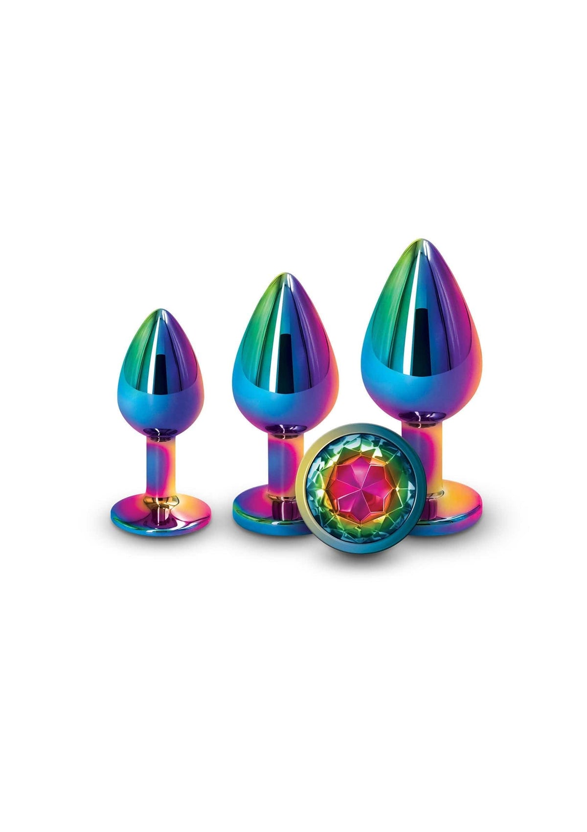 NS Novelties - Rear Assets Rainbow Gem Aluminium Anal Trainer Kit NS1176 CherryAffairs