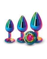 NS Novelties - Rear Assets Rainbow Gem Aluminium Anal Trainer Kit NS1176 CherryAffairs