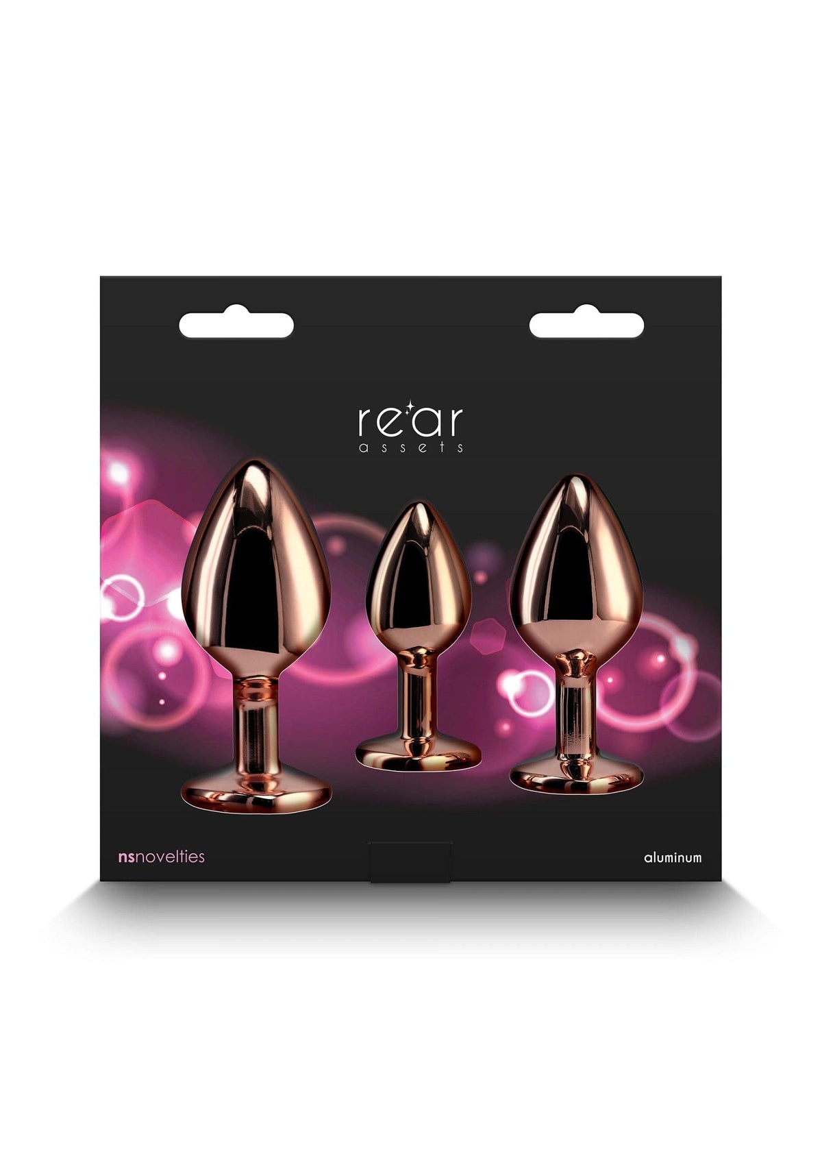 NS Novelties - Rear Assets Rainbow Gem Aluminium Anal Trainer Kit NS1176 CherryAffairs