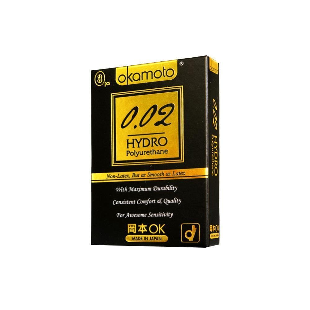 Okamoto - 002 Hydro Polyurethane Non Latex Condoms OK1007 CherryAffairs
