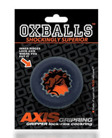 Oxballs - Axis Rib-Grip Stretch Cock Ring (Black) OX1055 CherryAffairs