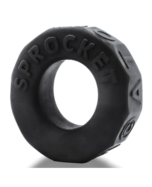 Oxballs - Sprocket Comfort No-Roll Cock Ring (Black) OX1071 CherryAffairs