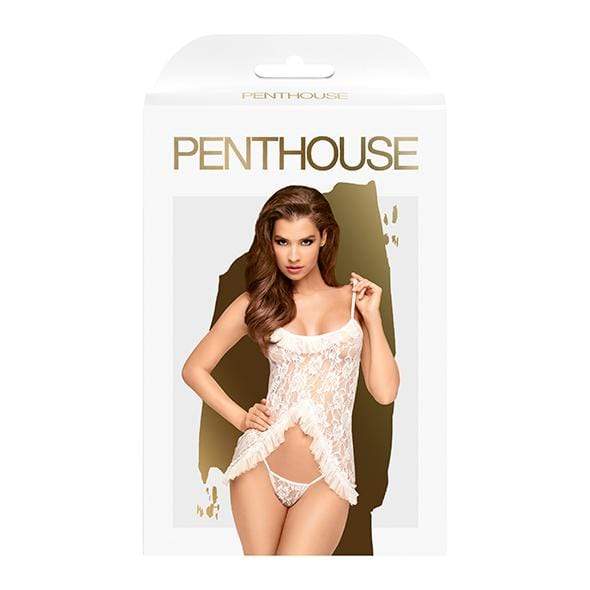 Penthouse - Flawless Love Babydoll with Thong Chemise CherryAffairs