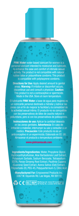 Pink - Water Based Lubricant for Women CherryAffairs