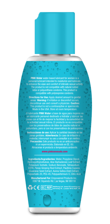 Pink - Water Based Lubricant for Women CherryAffairs
