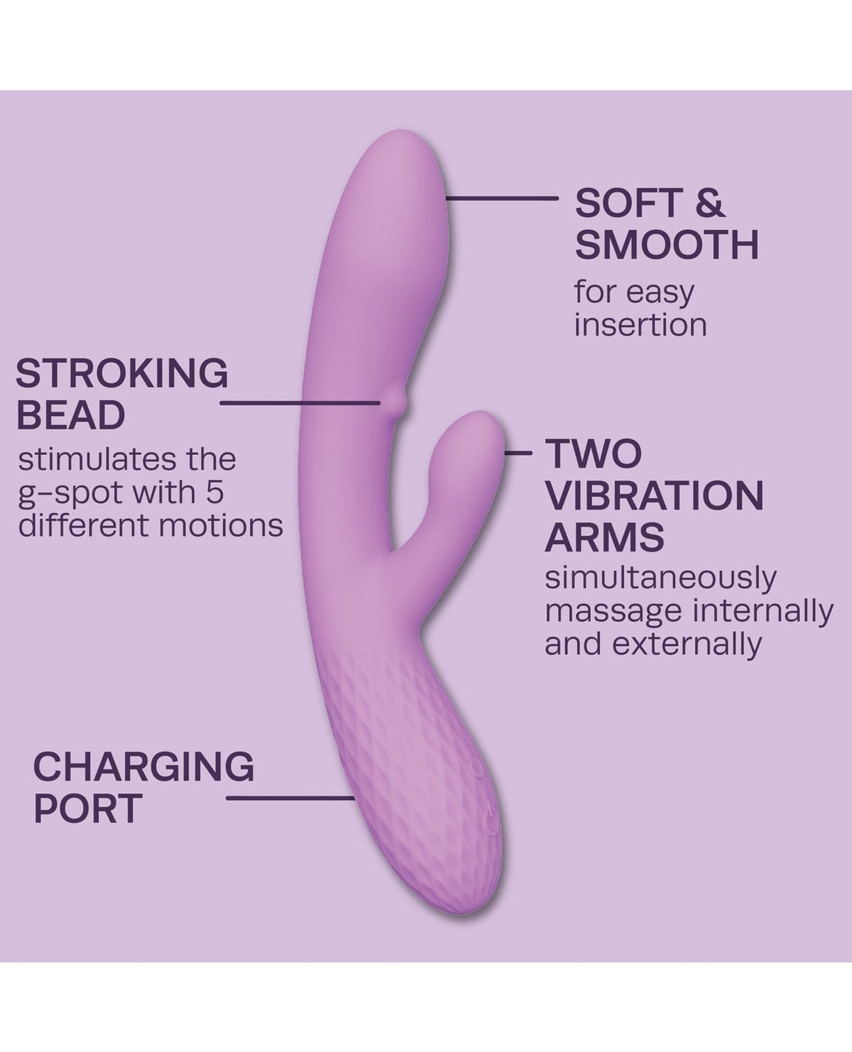 plusOne x Cosmopolitan - Main Character Rabbit Vibrator PO1016 CherryAffairs